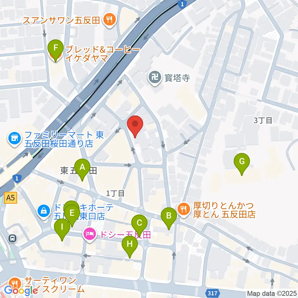 URBAN FOREST STUDIO周辺のカフェ一覧地図