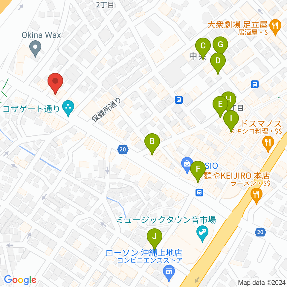 Cafe OCEAN周辺のカフェ一覧地図