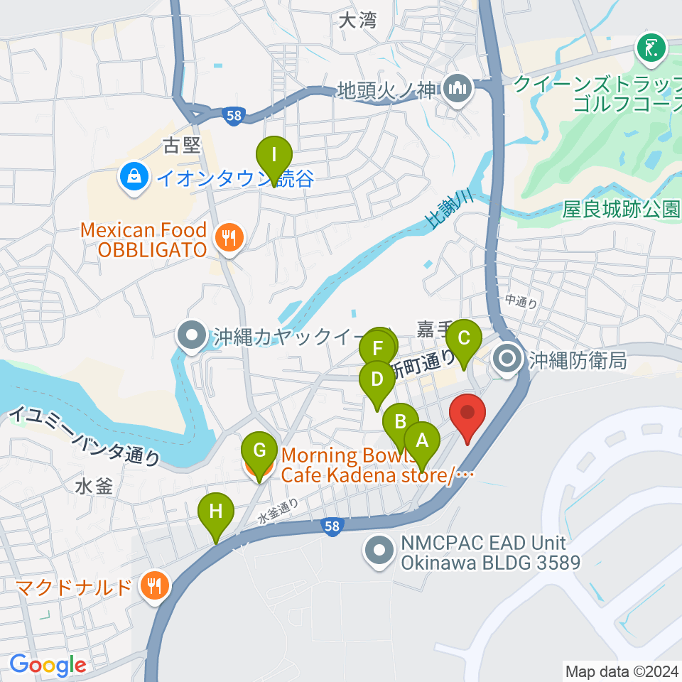 かでな文化センター周辺のカフェ一覧地図