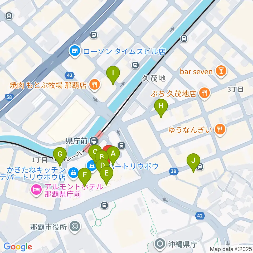 パレット市民劇場周辺のカフェ一覧地図
