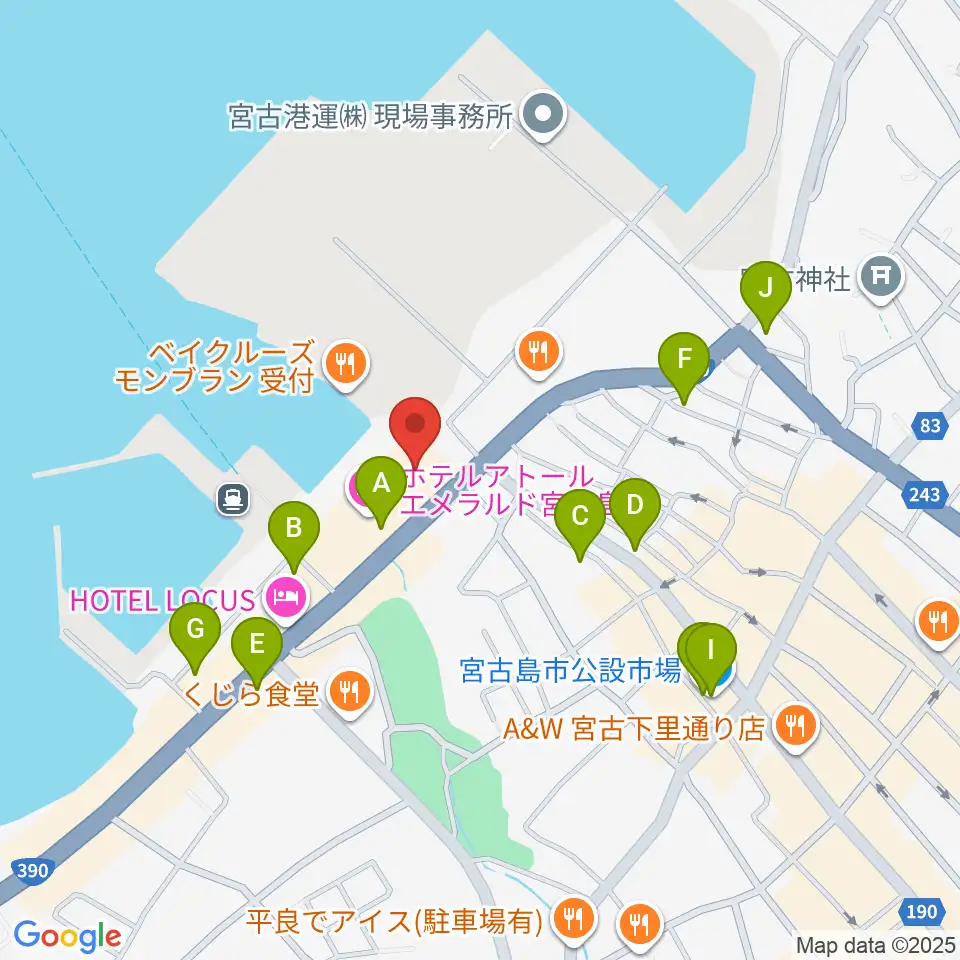 マティダ市民劇場周辺のカフェ一覧地図