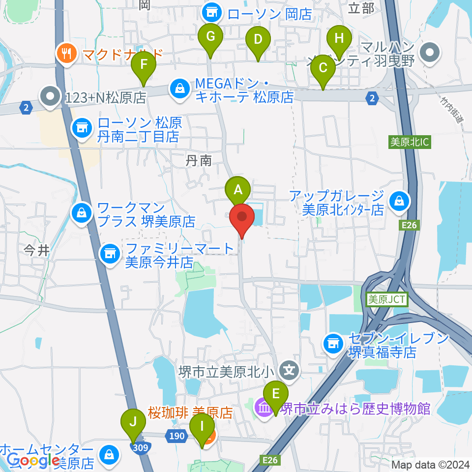 Bar South or North周辺のカフェ一覧地図