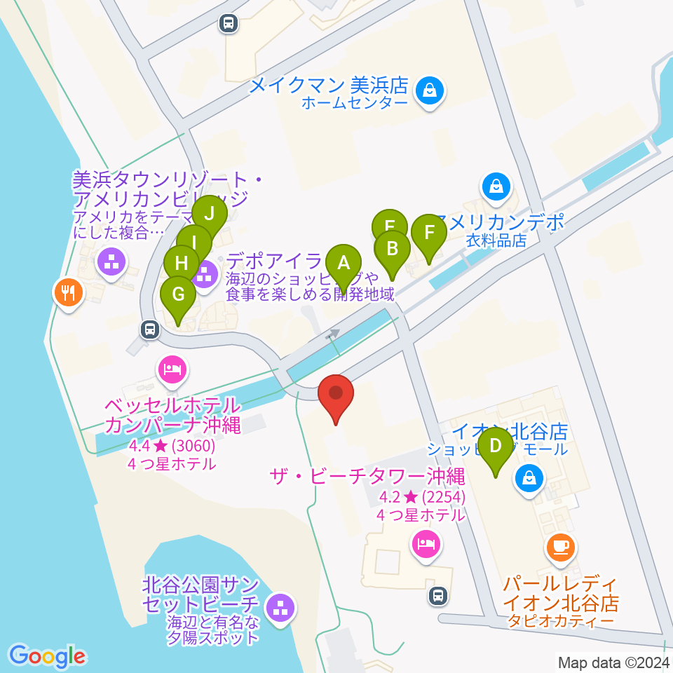 カラハーイ周辺のカフェ一覧地図