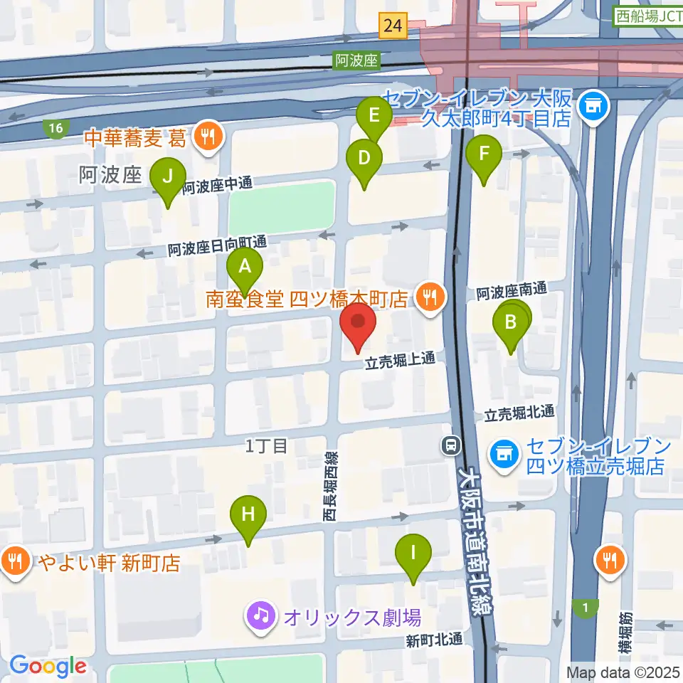 スマイルズミュージックサロン周辺のカフェ一覧地図