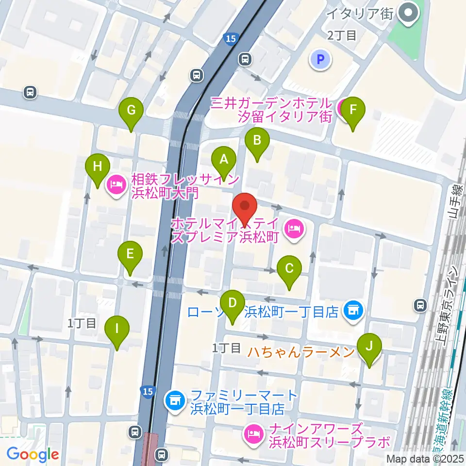ジャパンウィンズ周辺のカフェ一覧地図