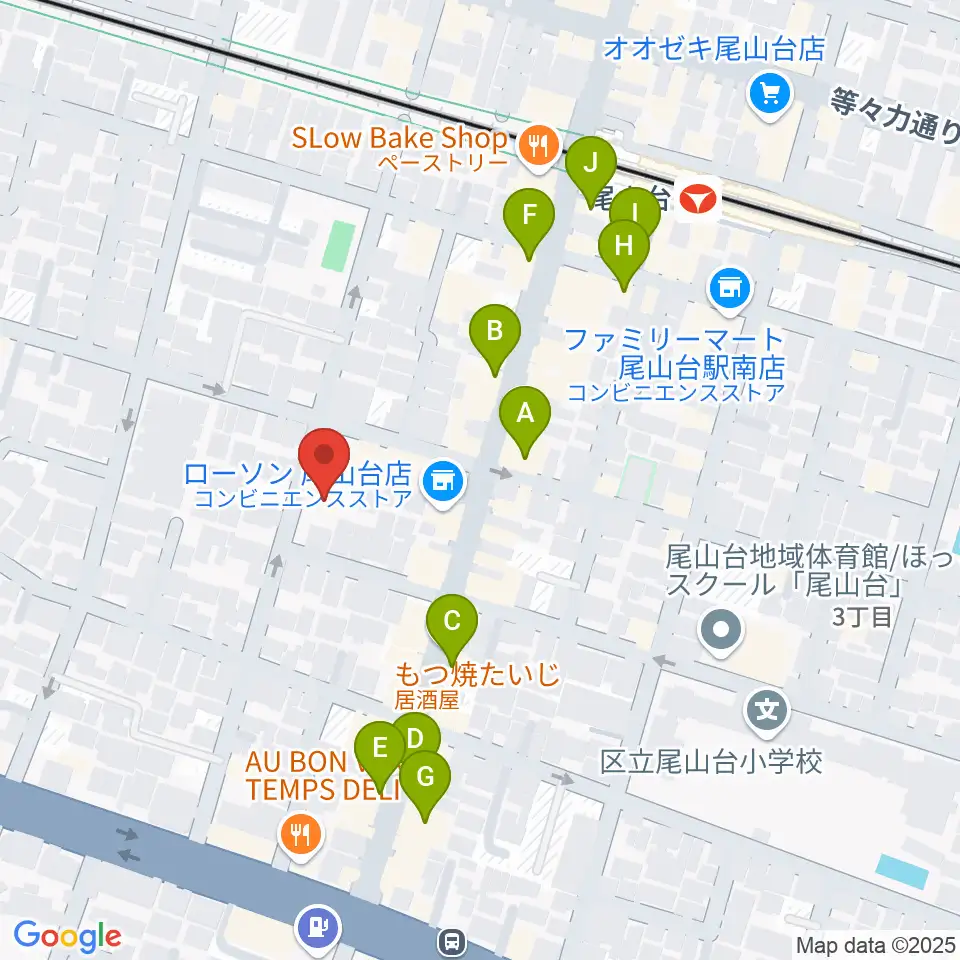 サカモト･ミュージック・スクール周辺のカフェ一覧地図