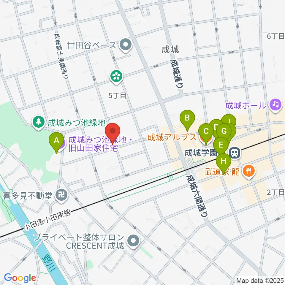 リトミック音楽教室 みんなのひろば周辺のカフェ一覧地図