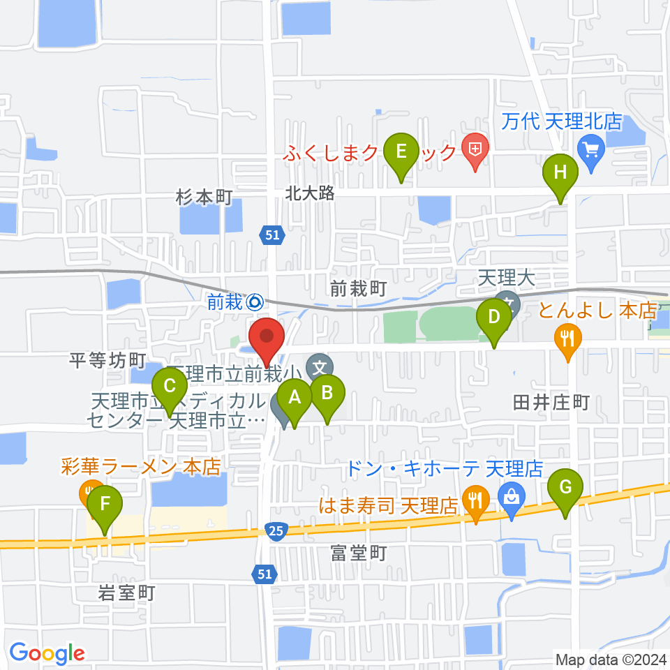 コウキ商事株式会社周辺のカフェ一覧地図