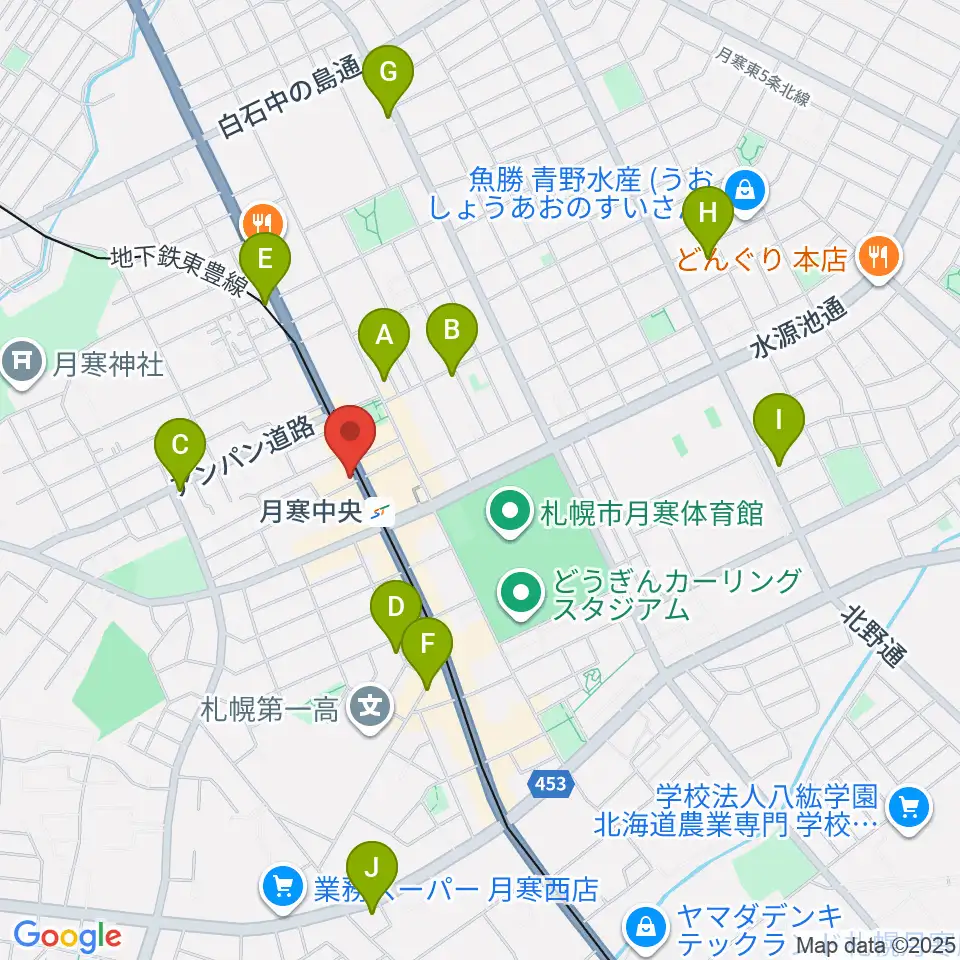 ミツノ楽器周辺のカフェ一覧地図