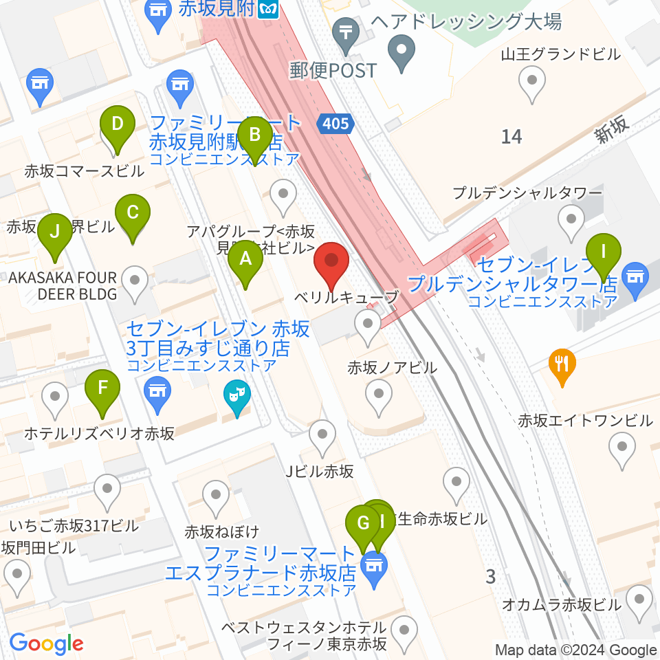 タイクーンミュージック周辺のカフェ一覧地図