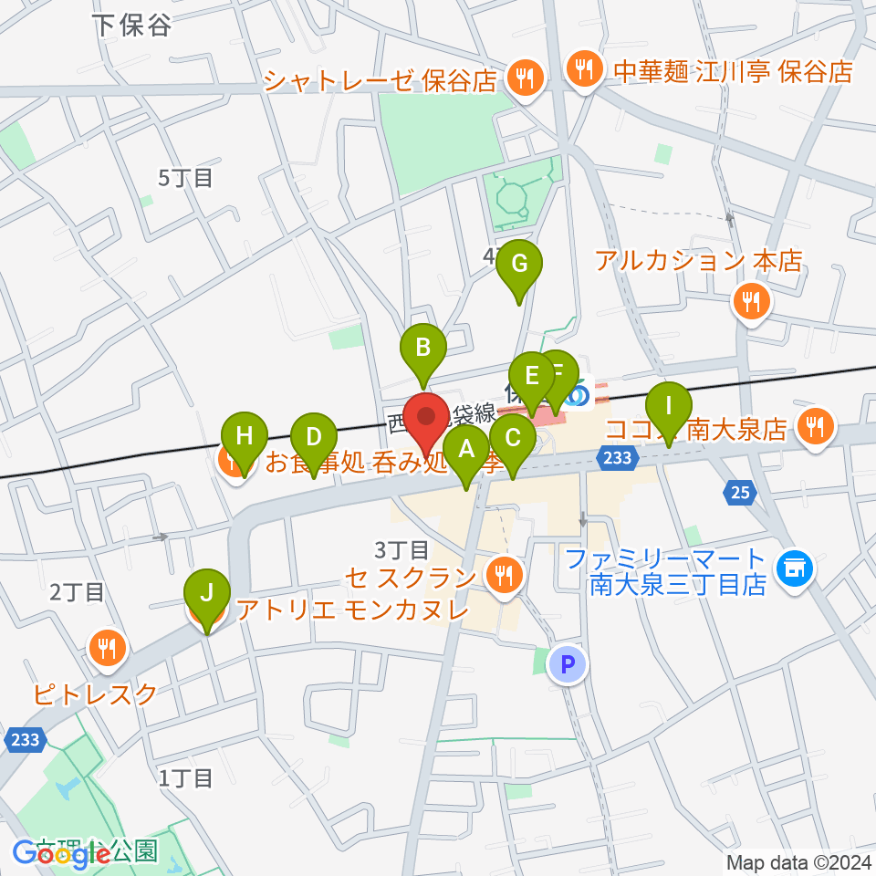 サウンドオフィス・コア周辺のカフェ一覧地図