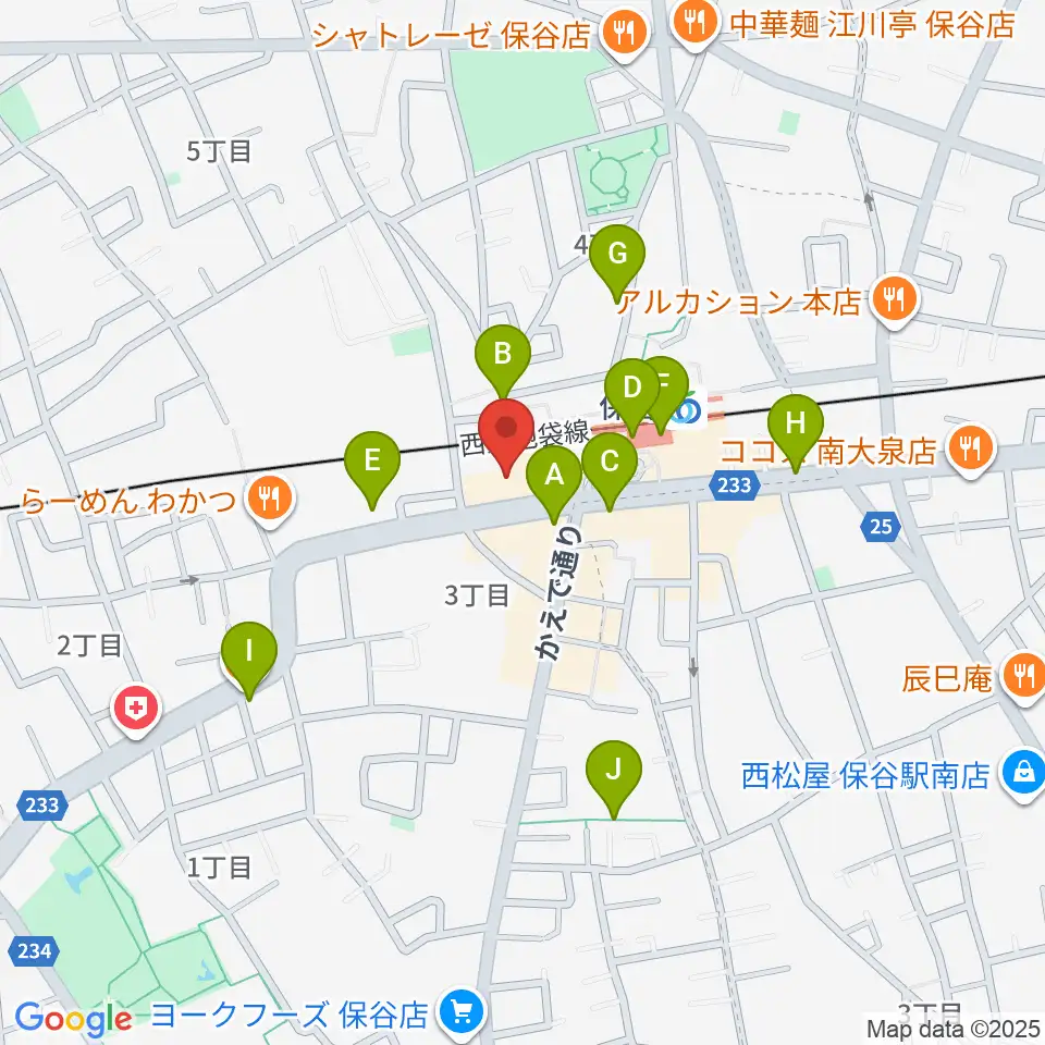 サウンドオフィス・コア周辺のカフェ一覧地図