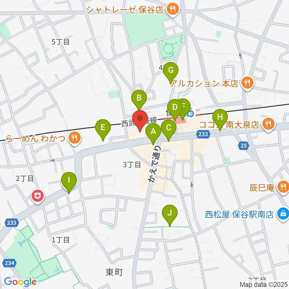 サウンドオフィス・コア周辺のカフェ一覧地図
