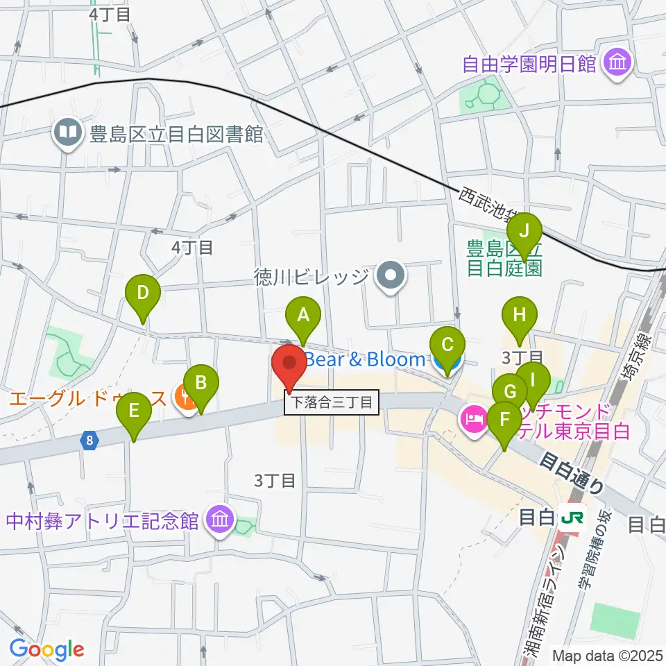 フルートパーク タニテック周辺のカフェ一覧地図
