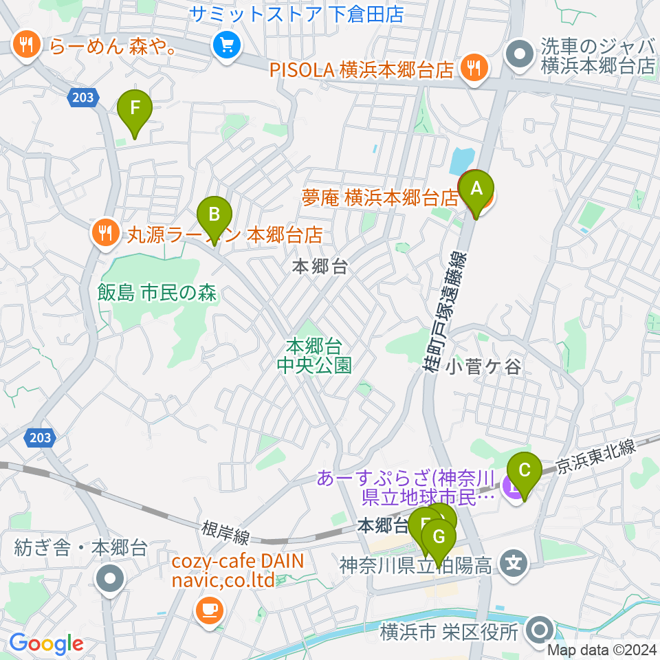 Atelier K（アトリエK）周辺のカフェ一覧地図