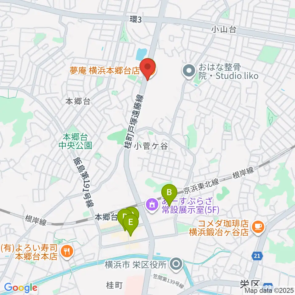 Atelier K周辺のカフェ一覧地図