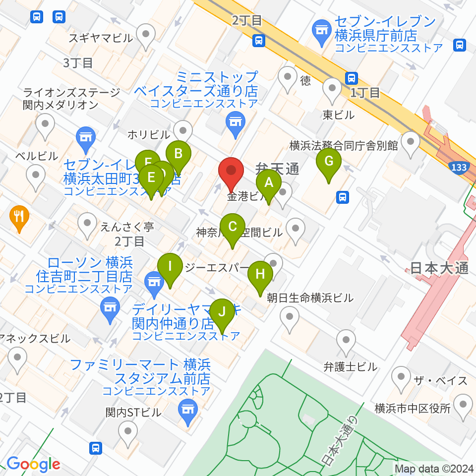 A.B.SMILE周辺のカフェ一覧地図