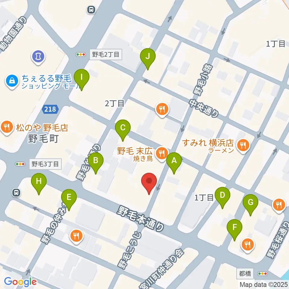野毛Junk周辺のカフェ一覧地図