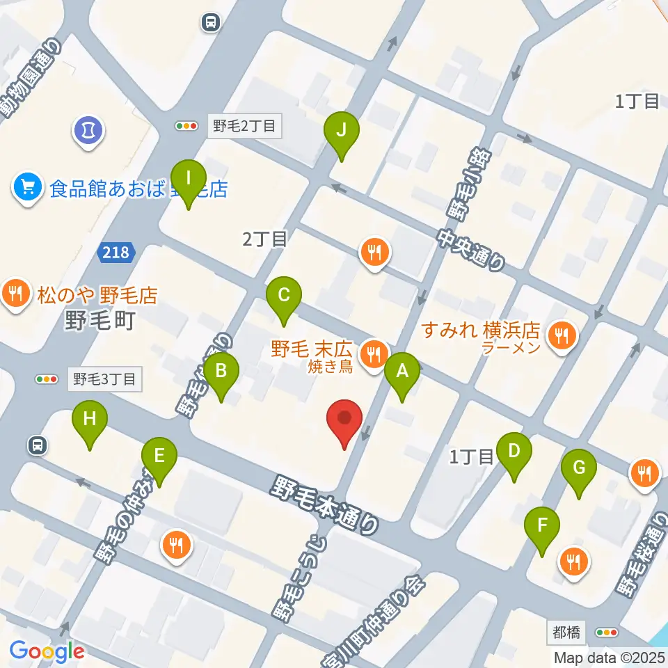 野毛Junk周辺のカフェ一覧地図