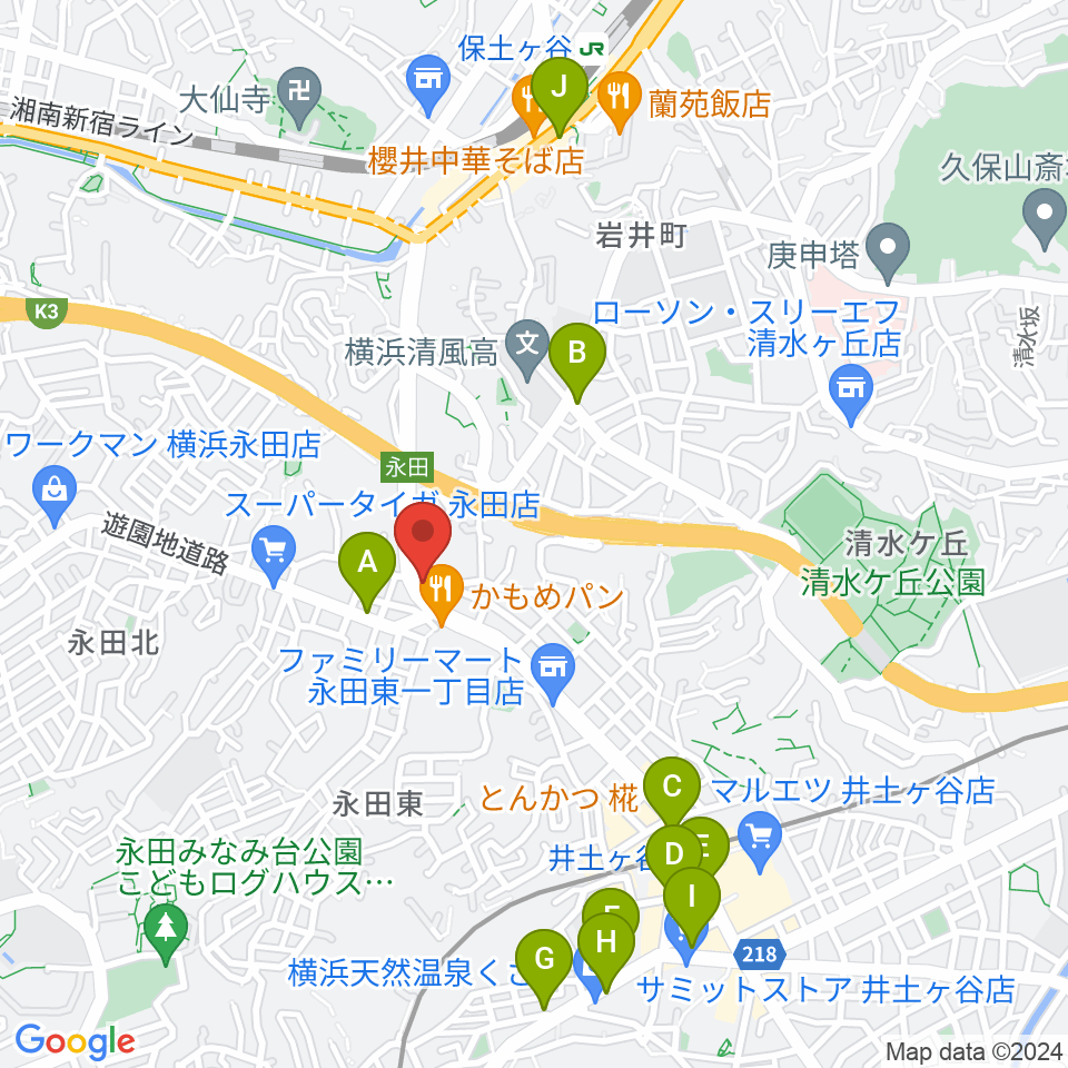 アダチ音研 ドラム義塾周辺のカフェ一覧地図