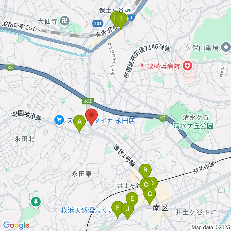 アダチ音研 ドラム義塾周辺のカフェ一覧地図