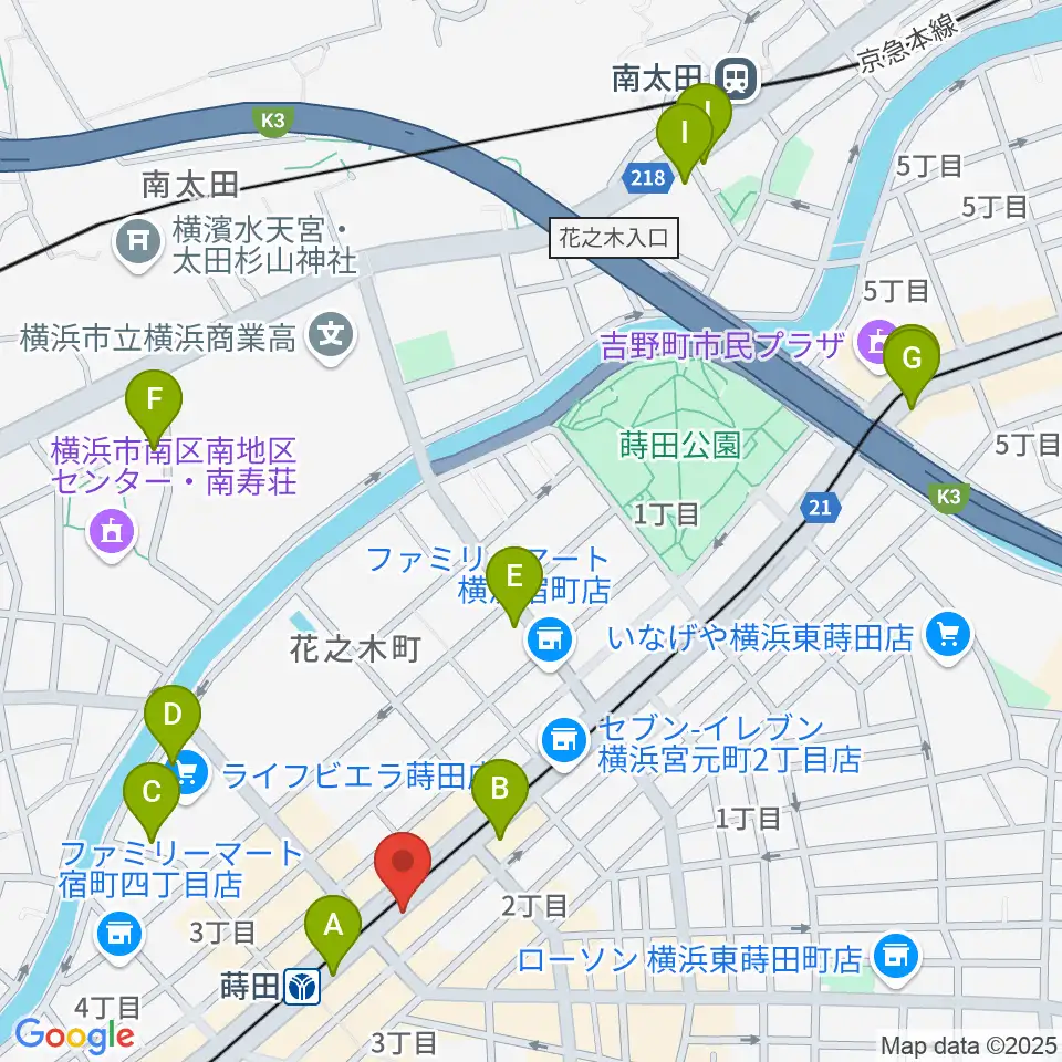 リトミック音楽教室リズムの森周辺のカフェ一覧地図