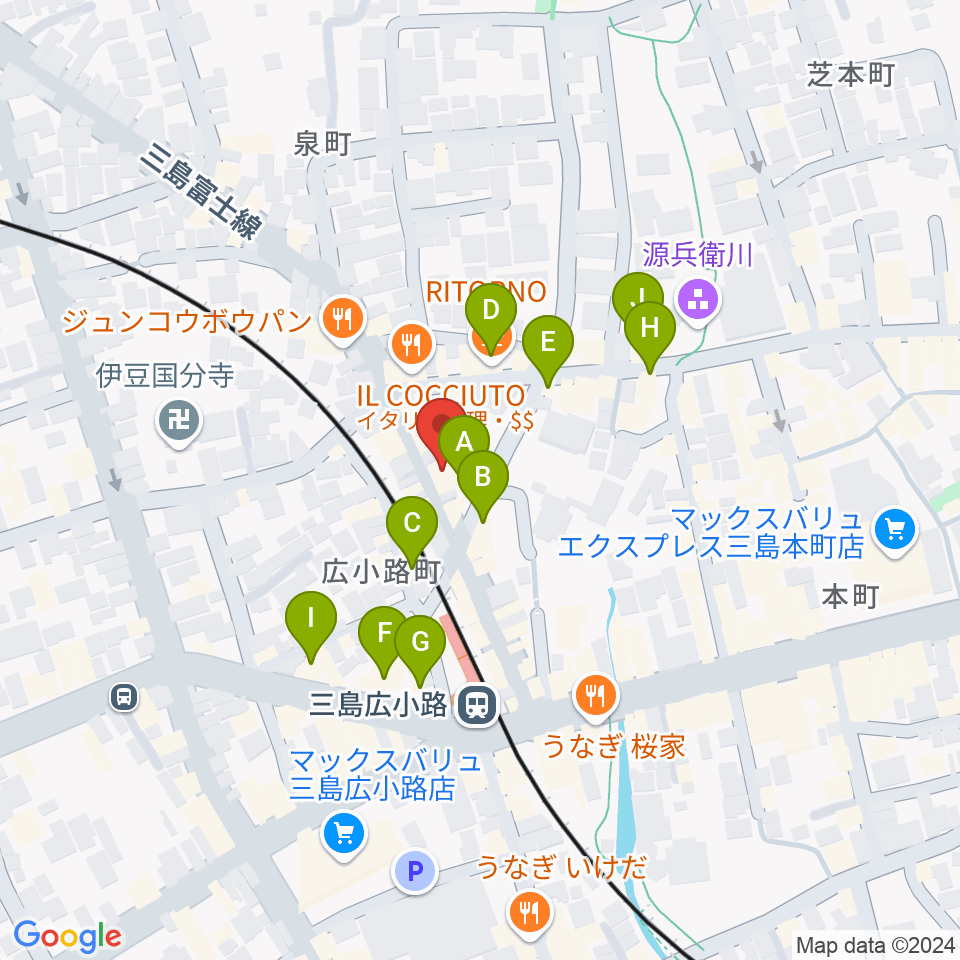 ゴリラハウス周辺のカフェ一覧地図