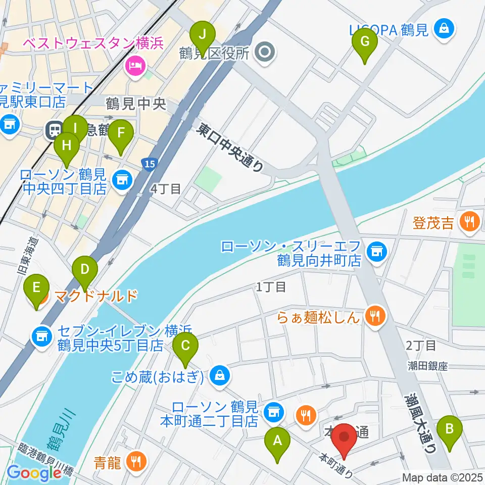 カルチャースクール・ビーム周辺のカフェ一覧地図