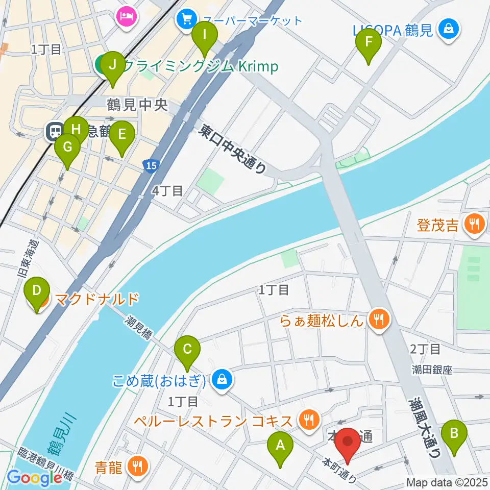 カルチャースクール・ビーム周辺のカフェ一覧地図