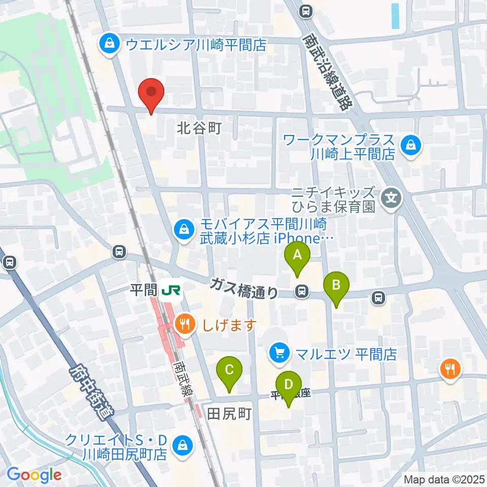 アルテミュージックスクール周辺のカフェ一覧地図