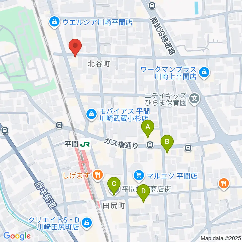 アルテミュージックスクール周辺のカフェ一覧地図