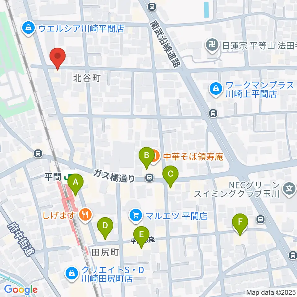 アルテミュージックスクール周辺のカフェ一覧地図