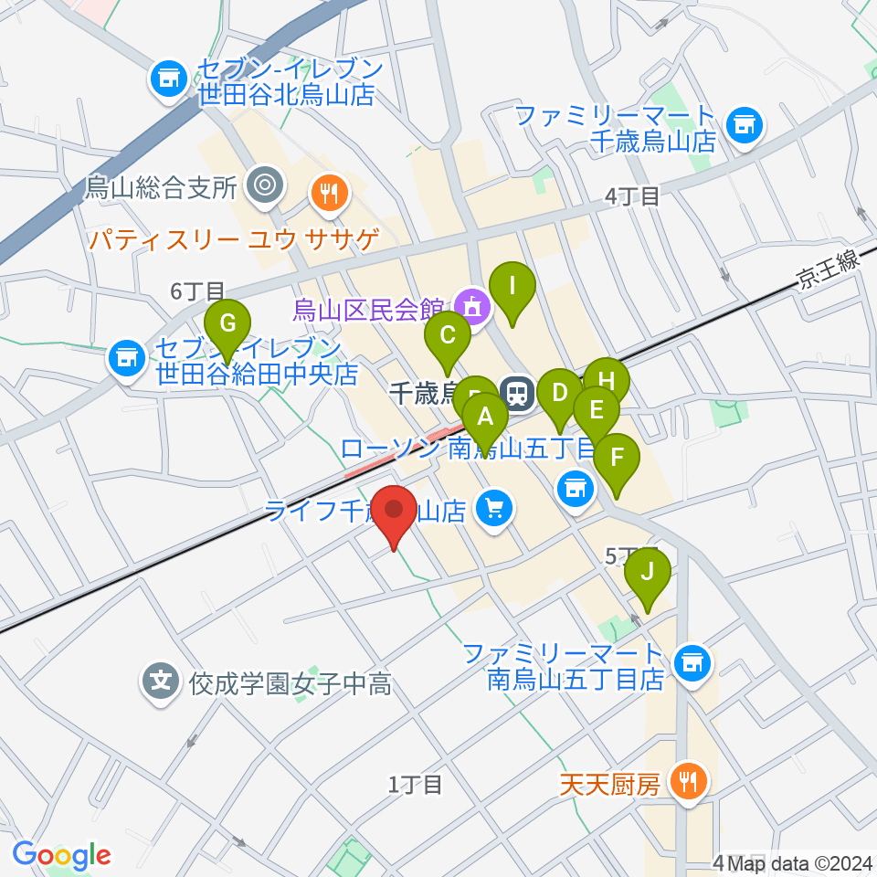 イナモリ・メソッド研究会 東京本部教室周辺のカフェ一覧地図