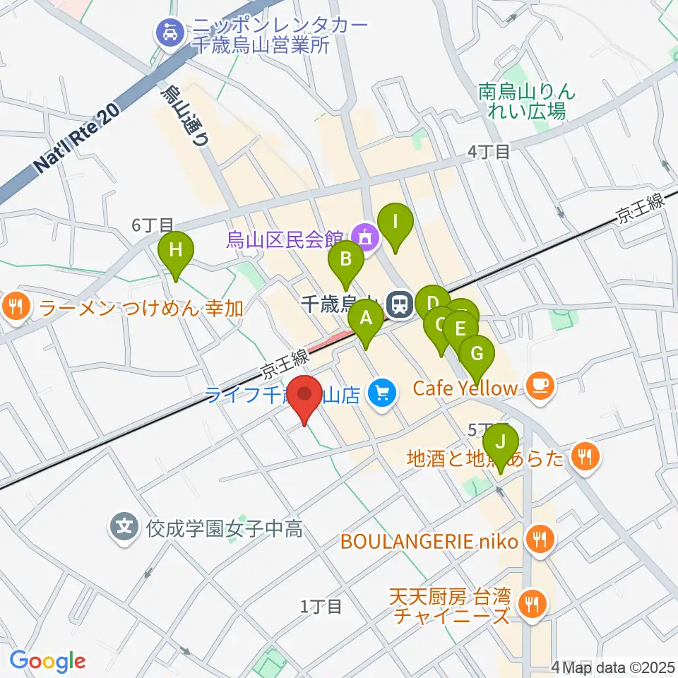 イナモリ・メソッド研究会 東京本部教室周辺のカフェ一覧地図