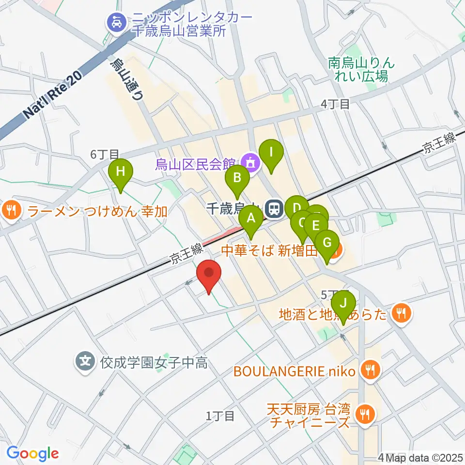 イナモリ・メソッド研究会 東京本部教室周辺のカフェ一覧地図
