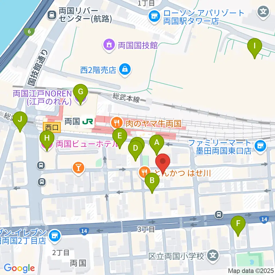 大沢フラメンコアカデミー周辺のカフェ一覧地図