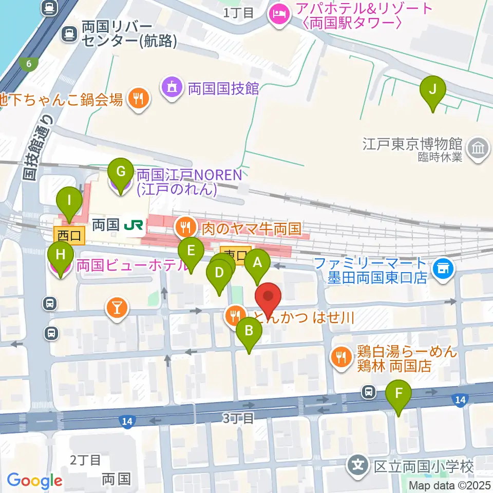 大沢フラメンコアカデミー周辺のカフェ一覧地図