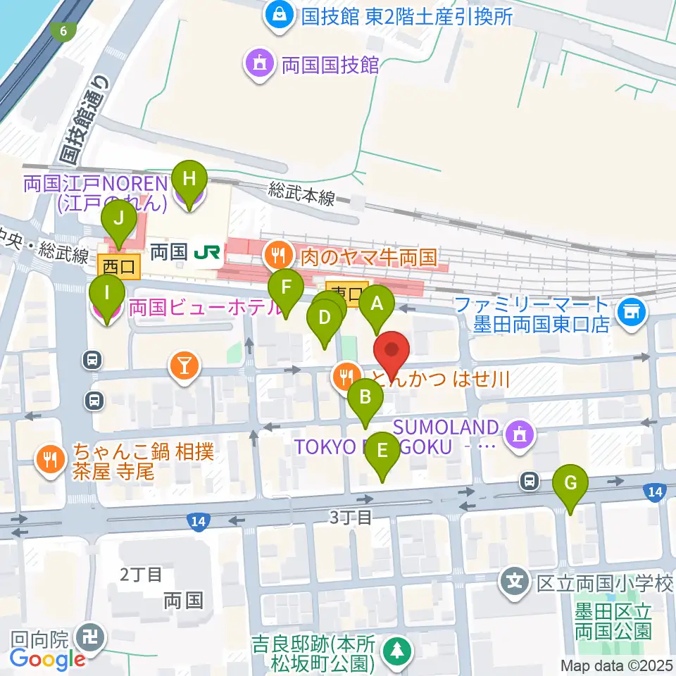 大沢フラメンコアカデミー周辺のカフェ一覧地図