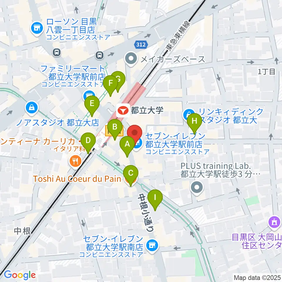 協葉ピアノ音楽教室周辺のカフェ一覧地図
