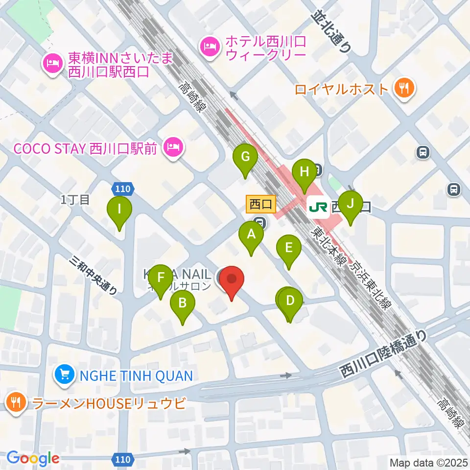 エムズパーカッションラボ周辺のカフェ一覧地図