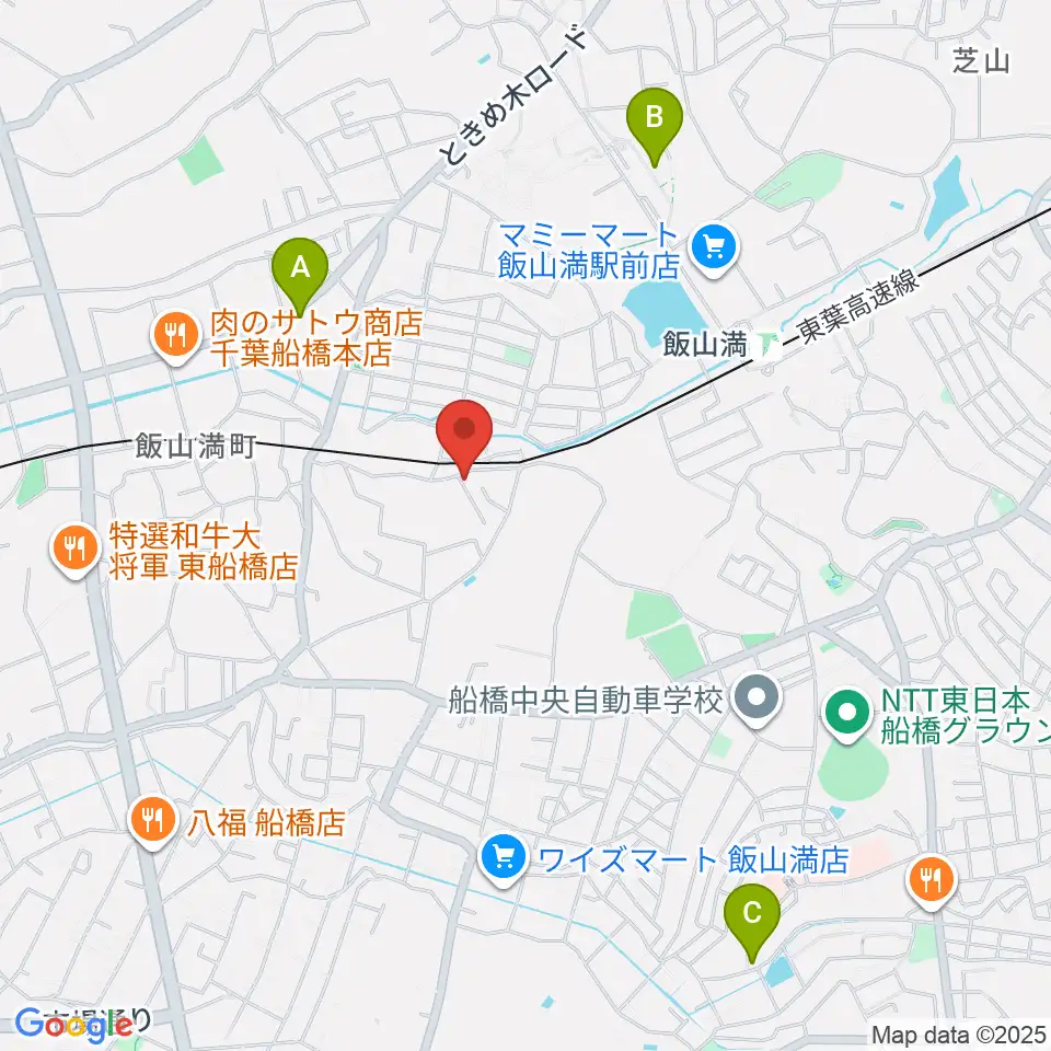 音楽空間SOLA周辺のカフェ一覧地図