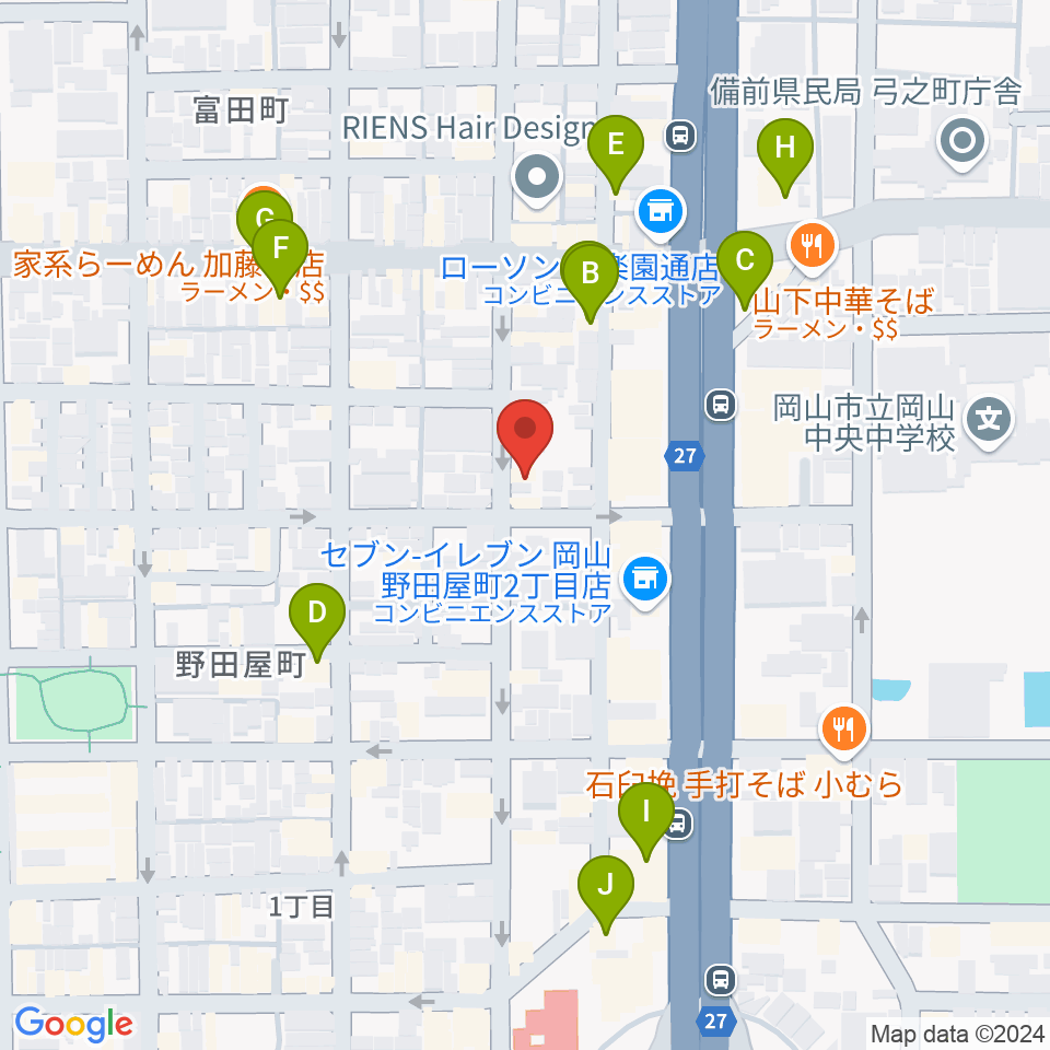 ROCK FIELD周辺のカフェ一覧地図