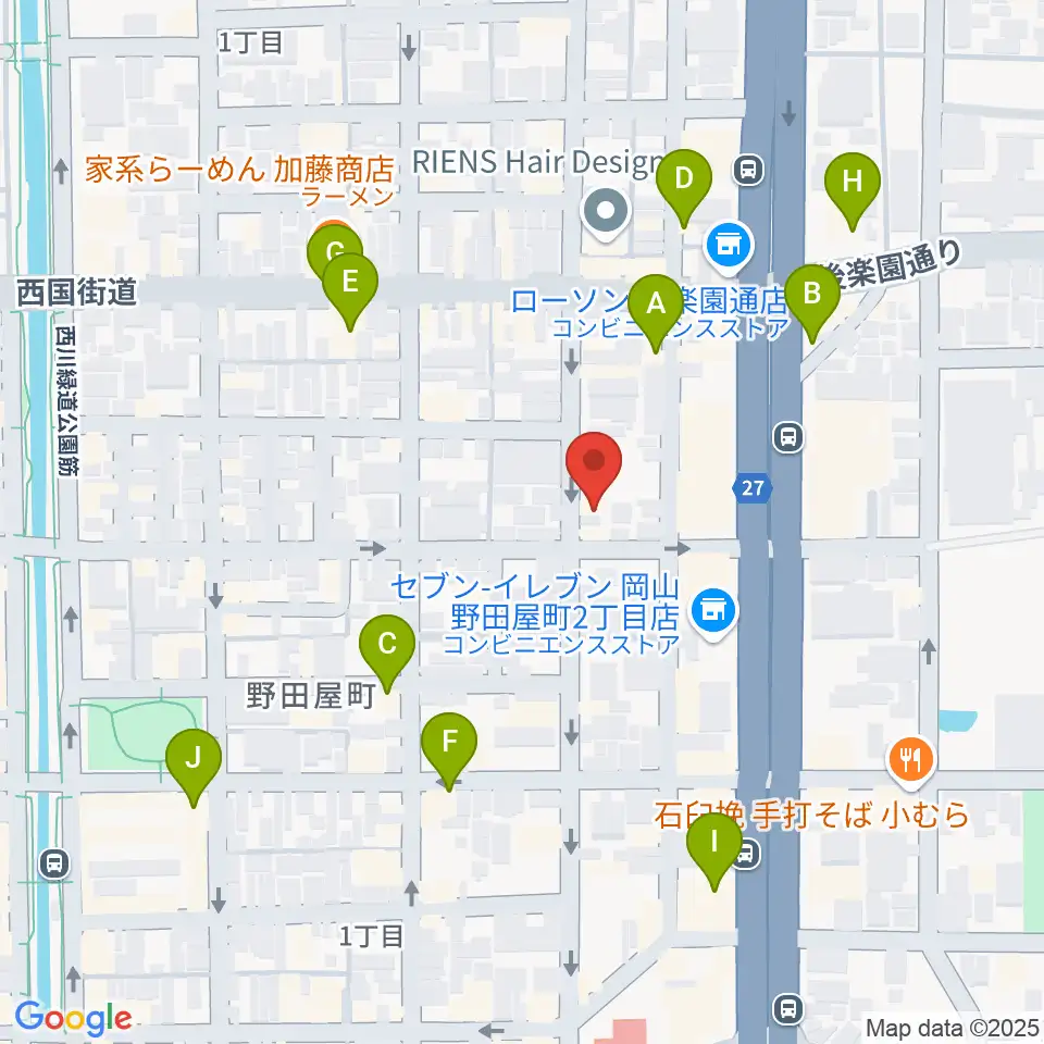 ROCK FIELD周辺のカフェ一覧地図