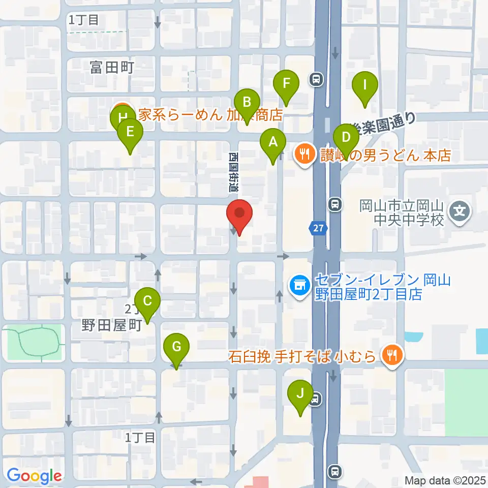 ROCK FIELD周辺のカフェ一覧地図
