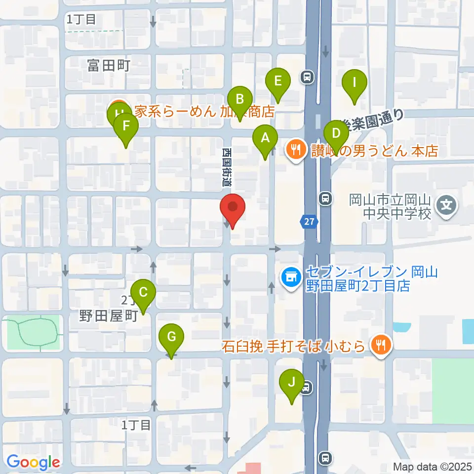 ROCK FIELD周辺のカフェ一覧地図