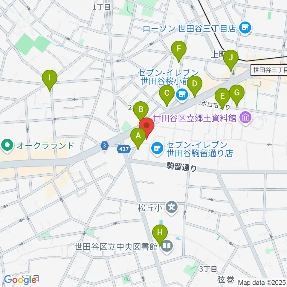 ハイエースサウンドシステムズ周辺のカフェ一覧地図