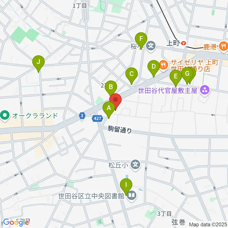ハイエースサウンドシステムズ周辺のカフェ一覧地図