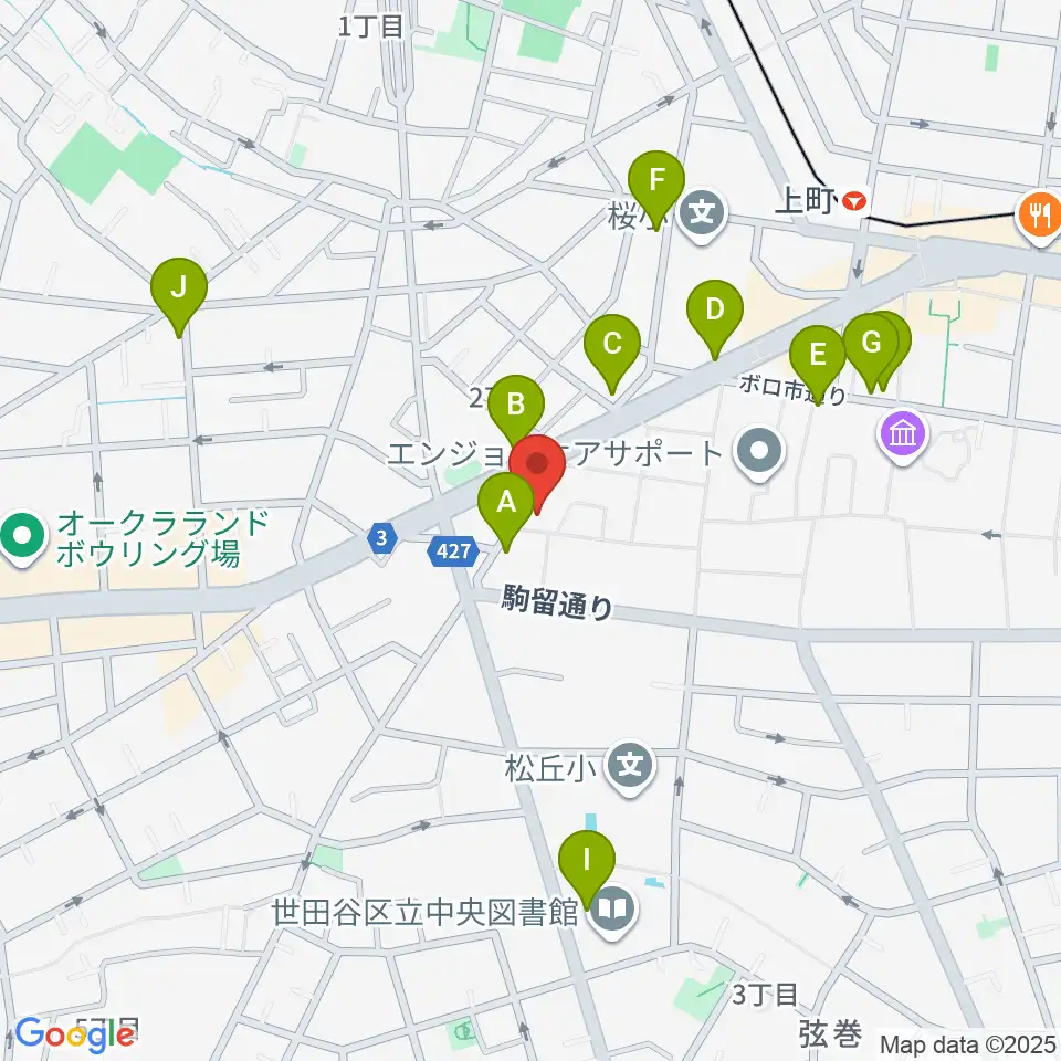 ハイエースサウンドシステムズ周辺のカフェ一覧地図