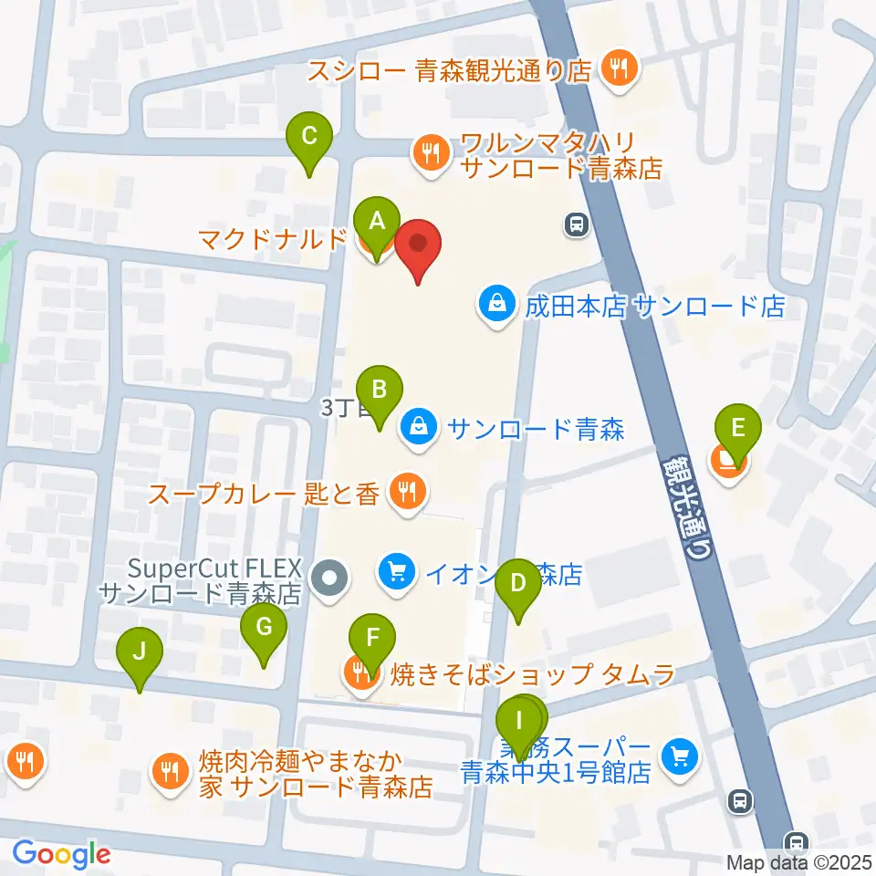 カルチャーセンターRAB学苑周辺のカフェ一覧地図
