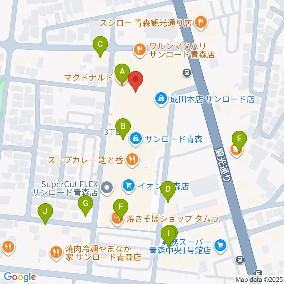 カルチャーセンターRAB学苑周辺のカフェ一覧地図